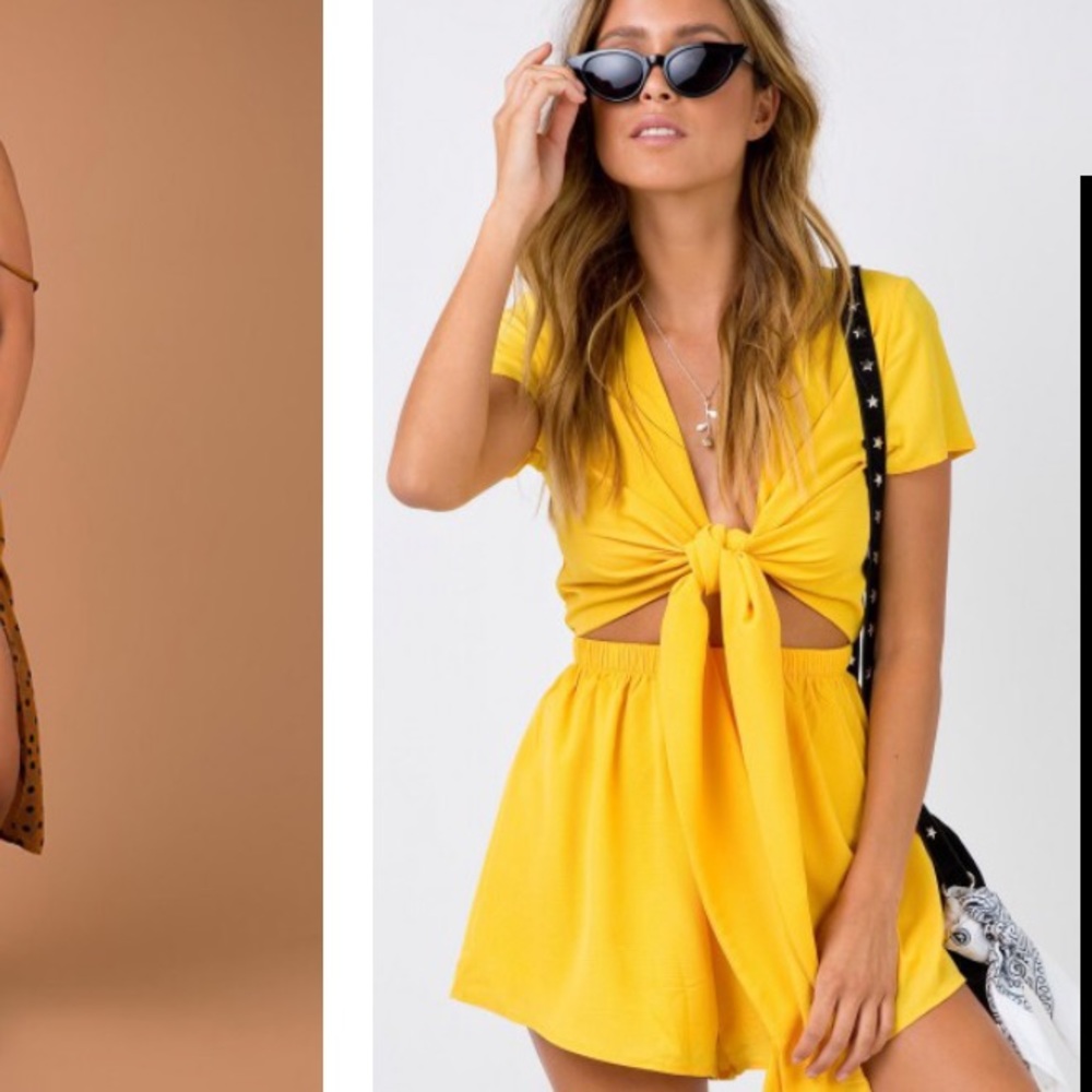 Princess polly tie romper